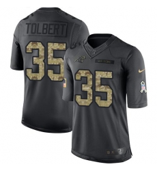 Nike Panthers #35 Mike Tolbert Black Mens Stitched NFL Limited 2016 Salute to Service Jersey Nike Panthers #35 Mike Tolbert Black Mens Stitched NFL Limited 2016 Salute to Service Jersey
