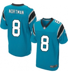 Nike Panthers #8 Brad Nortman Blue Team Color Mens Stitched NFL Elite Jersey Nike Panthers #8 Brad Nortman Blue Team Color Mens Stitched NFL Elite Jersey