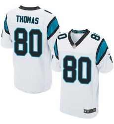 Nike Panthers #80 Ian Thomas White Mens Stitched NFL Elite Jersey Nike Panthers #80 Ian Thomas White Mens Stitched NFL Elite Jersey