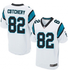 Nike Panthers #82 Jerricho Cotchery White Mens Stitched NFL Elite Jersey Nike Panthers #82 Jerricho Cotchery White Mens Stitched NFL Elite Jersey