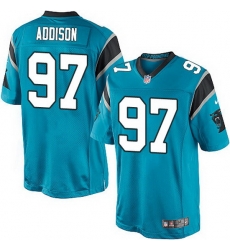 Nike Panthers #97 Mario Addison Blue Team Color Mens Stitched NFL Elite Jersey Nike Panthers #97 Mario Addison Blue Team Color Mens Stitched NFL Elite Jersey