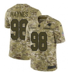 Nike Panthers #98 Marquis Haynes Camo Mens Stitched NFL Limited 2018 Salute To Service Jersey Nike Panthers #98 Marquis Haynes Camo Mens Stitched NFL Limited 2018 Salute To Service Jersey
