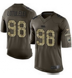 Nike Panthers #98 Star Lotulelei Green Mens Stitched NFL Limited Salute to Service Jersey Nike Panthers #98 Star Lotulelei Green Mens Stitched NFL Limited Salute to Service Jersey