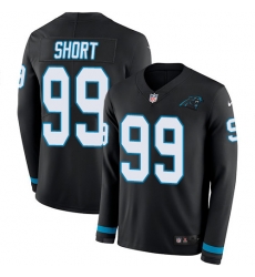 Nike Panthers #99 Kawann Short Black Team Color Men Stitched NFL Limited Therma Long Sleeve Jersey Nike Panthers #99 Kawann Short Black Team Color Men Stitched NFL Limited Therma Long Sleeve Jersey