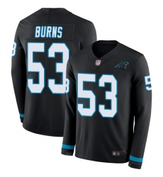 Panthers 53 Brian Burns Black Team Color Men Stitched Football Limited Therma Long Sleeve Jersey Panthers 53 Brian Burns Black Team Color Men Stitched Football Limited Therma Long Sleeve Jersey