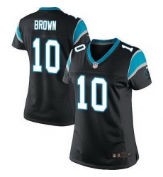 Nike Panthers #10 Corey Brown Black Team Color Womens Stitched NFL Elite Jersey Nike Panthers #10 Corey Brown Black Team Color Womens Stitched NFL Elite Jersey