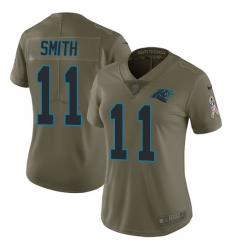 Nike Panthers #11 Torrey Smith Olive Womens Stitched NFL Limited 2017 Salute to Service Jersey Nike Panthers #11 Torrey Smith Olive Womens Stitched NFL Limited 2017 Salute to Service Jersey