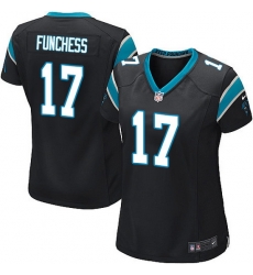 Nike Panthers #17 Devin Funchess Black Team Color Women Stitched NFL Jersey Nike Panthers #17 Devin Funchess Black Team Color Women Stitched NFL Jersey