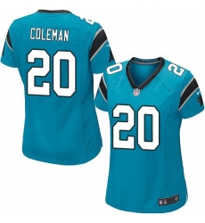 Nike Panthers #20 Kurt Coleman Blue Alternate Womens Stitched NFL Elite Jersey Nike Panthers #20 Kurt Coleman Blue Alternate Womens Stitched NFL Elite Jersey