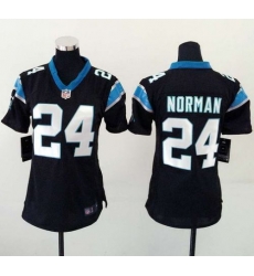 Nike Panthers #24 Josh Norman Black Team Color Womens Stitched NFL Elite Jersey Nike Panthers #24 Josh Norman Black Team Color Womens Stitched NFL Elite Jersey