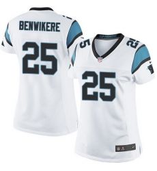 Nike Panthers #25 Bene Benwikere White Team Color Women Stitched NFL Jersey Nike Panthers #25 Bene Benwikere White Team Color Women Stitched NFL Jersey