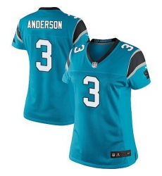 Nike Panthers #3 Derek Anderson Blue Team Color Women Stitched NFL Jersey Nike Panthers #3 Derek Anderson Blue Team Color Women Stitched NFL Jersey