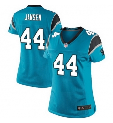 Nike Panthers #44 J.J. Jansen BlueTeam Color Women Stitched NFL Jersey Nike Panthers #44 J.J. Jansen BlueTeam Color Women Stitched NFL Jersey