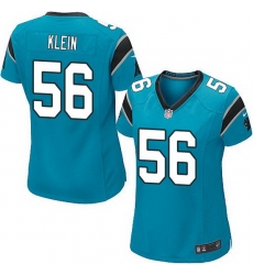 Nike Panthers #56 A.J. Klein Blue Team Color Women Stitched NFL Jersey Nike Panthers #56 A.J. Klein Blue Team Color Women Stitched NFL Jersey
