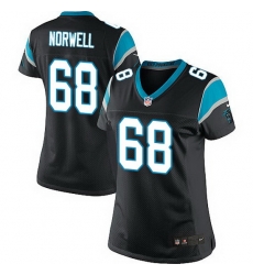 Nike Panthers #68 Andrew Norwell Black Team Color Women Stitched NFL Jersey Nike Panthers #68 Andrew Norwell Black Team Color Women Stitched NFL Jersey