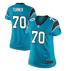 Nike Panthers #70 Trai Turner Blue Alternate Womens Stitched NFL Elite Jersey Nike Panthers #70 Trai Turner Blue Alternate Womens Stitched NFL Elite Jersey