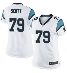 Nike Panthers #79 Chris Scott White Team Color Women Stitched NFL Jersey Nike Panthers #79 Chris Scott White Team Color Women Stitched NFL Jersey