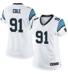 Nike Panthers #91 Colin Cole White Team Color Women Stitched NFL Jersey Nike Panthers #91 Colin Cole White Team Color Women Stitched NFL Jersey