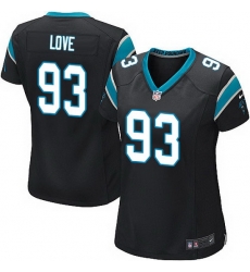 Nike Panthers #93 Jason Trusnik Black Team Color Women Stitched NFL Jersey Nike Panthers #93 Jason Trusnik Black Team Color Women Stitched NFL Jersey