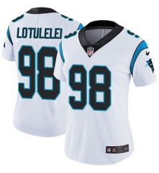 Nike Panthers #98 Star Lotulelei White Womens Stitched NFL Vapor Untouchable Limited Jersey Nike Panthers #98 Star Lotulelei White Womens Stitched NFL Vapor Untouchable Limited Jersey