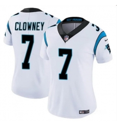 Women Carolina Panthers 7 Jadeveon Clowney White Stitched Jersey Women Carolina Panthers 7 Jadeveon Clowney White Stitched Jersey