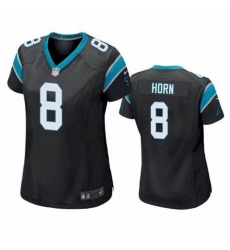 Women Carolina Panthers #8 Jaycee Horn Black Stitched Football Limited Jersey Women Carolina Panthers #8 Jaycee Horn Black Stitched Football Limited Jersey