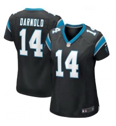 Women Nike Carolina Panthers 14 Sam Darnold Black Vapor Limited Jersey Women Nike Carolina Panthers 14 Sam Darnold Black Vapor Limited Jersey