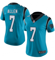 Women Panthers 7 Kyle Allen Blue Alternate Stitched Football Vapor Untouchable Limited Jersey Women Panthers 7 Kyle Allen Blue Alternate Stitched Football Vapor Untouchable Limited Jersey