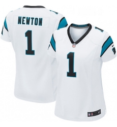 Womens Nike Carolina Panthers 1 Cam Newton Game White NFL Jersey Womens Nike Carolina Panthers 1 Cam Newton Game White NFL Jersey