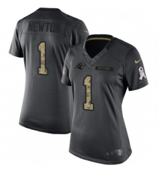 Womens Nike Carolina Panthers 1 Cam Newton Limited Black 2016 Salute to Service NFL Jersey Womens Nike Carolina Panthers 1 Cam Newton Limited Black 2016 Salute to Service NFL Jersey