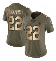 Womens Nike Carolina Panthers 22 Christian McCaffrey Limited OliveGold 2017 Salute to Service NFL Jersey Womens Nike Carolina Panthers 22 Christian McCaffrey Limited OliveGold 2017 Salute to Service NFL Jersey