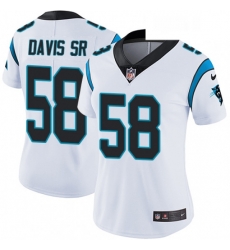Womens Nike Carolina Panthers 58 Thomas Davis Elite White NFL Jersey Womens Nike Carolina Panthers 58 Thomas Davis Elite White NFL Jersey