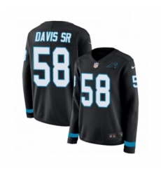 Womens Nike Carolina Panthers 58 Thomas Davis Limited Black Therma Long Sleeve NFL Jersey Womens Nike Carolina Panthers 58 Thomas Davis Limited Black Therma Long Sleeve NFL Jersey