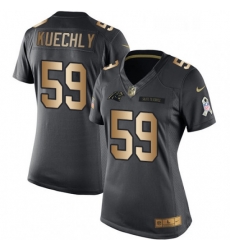 Womens Nike Carolina Panthers 59 Luke Kuechly Limited BlackGold Salute to Service NFL Jersey Womens Nike Carolina Panthers 59 Luke Kuechly Limited BlackGold Salute to Service NFL Jersey