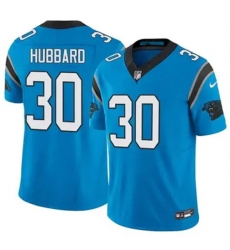 Youth Carolina Panthers #30 Chuba Hubbard Blue F U S E Stitched NFL Jersey Youth Carolina Panthers #30 Chuba Hubbard Blue F U S E Stitched NFL Jersey