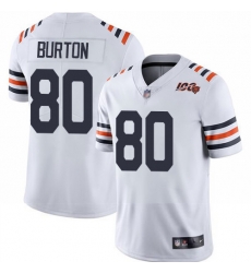 Bears 80 Trey Burton White Alternate Men Stitched Football Vapor Untouchable Limited 100th Season Jersey Bears 80 Trey Burton White Alternate Men Stitched Football Vapor Untouchable Limited 100th Season Jersey
