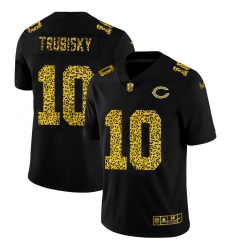 Chicago Bears 10 Mitchell Trubisky Men Nike Leopard Print Fashion Vapor Limited NFL Jersey Black Chicago Bears 10 Mitchell Trubisky Men Nike Leopard Print Fashion Vapor Limited NFL Jersey Black