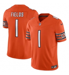 Men Chicago Bears 1 Justin Fields Orange 2023 F U S E Vapor Untouchable Limited Stitched Football Jersey Men Chicago Bears 1 Justin Fields Orange 2023 F U S E Vapor Untouchable Limited Stitched Football Jersey