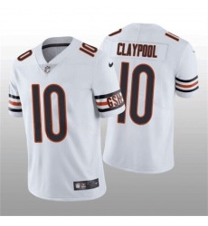Men Chicago Bears 10 Chase Claypool White Vapor Untouchable Limited Stitched Football Jersey Men Chicago Bears 10 Chase Claypool White Vapor Untouchable Limited Stitched Football Jersey