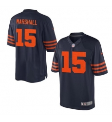 Men Chicago Bears 15 Brandon Marshall Navy Blue Game Stitched Football Jersey Men Chicago Bears 15 Brandon Marshall Navy Blue Game Stitched Football Jersey