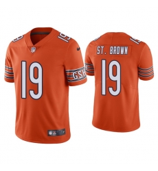 Men Chicago Bears 19 Equanimeous St Brown Orange Vapor Untouchable Limited Stitched Jersey Men Chicago Bears 19 Equanimeous St Brown Orange Vapor Untouchable Limited Stitched Jersey