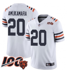 Men Chicago Bears 20 Prince Amukamara White 100th Season Limited Football Jersey Men Chicago Bears 20 Prince Amukamara White 100th Season Limited Football Jersey