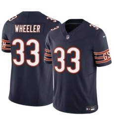 Men Chicago Bears 33 Ian Wheeler Navy 2023 F U S E Vapor Stitched Football Jersey Men Chicago Bears 33 Ian Wheeler Navy 2023 F U S E Vapor Stitched Football Jersey
