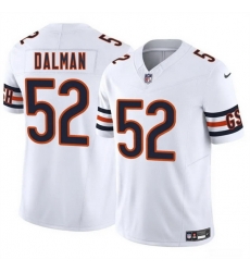 Men Chicago Bears 52 Drew Dalman White 2025 F U S E Vapor Stitched Football Jersey Men Chicago Bears 52 Drew Dalman White 2025 F U S E Vapor Stitched Football Jersey