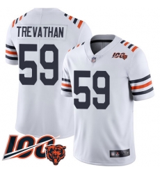 Men Chicago Bears 59 Danny Trevathan White 100th Season Limited Football Jersey Men Chicago Bears 59 Danny Trevathan White 100th Season Limited Football Jersey