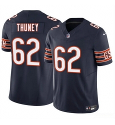 Men Chicago Bears 62 Joe Thuney Navy 2025 F U S E  Vapor Stitched Football Jersey
