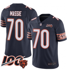 Men Chicago Bears 70 Bobby Massie Navy Blue Team Color 100th Season Limited Football Jersey Men Chicago Bears 70 Bobby Massie Navy Blue Team Color 100th Season Limited Football Jersey