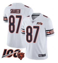 Men Chicago Bears 87 Adam Shaheen White Vapor Untouchable Limited Player 100th Season Football Jersey Men Chicago Bears 87 Adam Shaheen White Vapor Untouchable Limited Player 100th Season Football Jersey