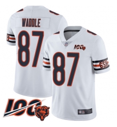 Men Chicago Bears 87 Tom Waddle White Vapor Untouchable Limited Player 100th Season Football Jersey Men Chicago Bears 87 Tom Waddle White Vapor Untouchable Limited Player 100th Season Football Jersey