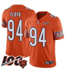Men Chicago Bears 94 Leonard Floyd Orange Alternate 100th Season Limited Football Jersey Men Chicago Bears 94 Leonard Floyd Orange Alternate 100th Season Limited Football Jersey